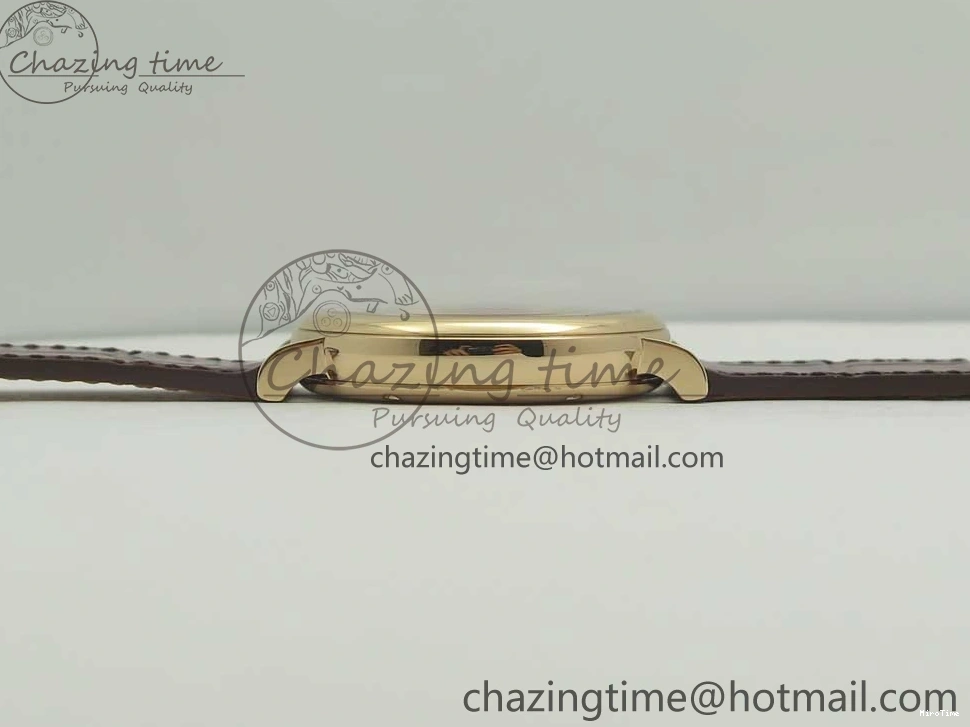 MIROTIME 0224 SportInspired Portofino IW458101 RG MK 1:1 Best Edition Gray Dial On Brown Leather Strap MIYOTA 7165